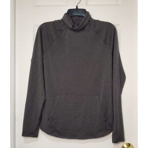 Eddie Bauer Women’s Funnel Neck Pullover Sweatshirt Gray Long Sleeve Size S